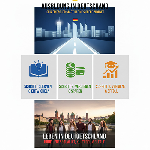 آوسبیلدونگ آلمان: راهنمای جامع صفر تا صد دریافت ویزای کاری – تحصیلی